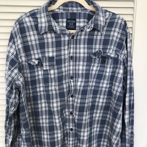 Mens Vintage Faded Glory Flannel Shirt Size XL